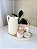 Kit higiene floral e tampas rosa velho com filete de ouro 6 peças sem apliques - Imagem 2