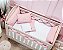Kit berço Batistela Baby Linho Slim Trançavel Rosê Mescla - Imagem 1