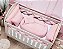 Kit berço Batistela Baby Linho Slim Trançavel Rosê Mescla - Imagem 2