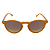 Óculos de sol Veneza - Armação caramelo e lentes degradê marrom - Imagem 1