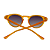 Óculos de sol Veneza - Armação laranja e lentes degradê preta - Imagem 4