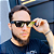 Óculos de sol Vintage - Armação e lentes pretas - Imagem 8