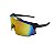 Óculos de sol esportivo Cancun - Armação na cor preta e lente espelhada camaleão laranja - Imagem 2