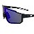 Óculos de sol esportivo Xtreme com clip para lente de grau - Armação na cor preta e lente polarizada azul com clip para lente de grau - Imagem 3