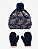 Kit Gorro e Par de Luvas  Carter's Tricô- Azul Marinho - Imagem 1