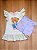 Vestido infantil kukiê em Cotton e Colete em Sarja - Imagem 1