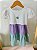 Vestido Infantil Colorido Flor Bordado - Imagem 1