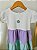 Vestido Infantil Colorido Flor Bordado - Imagem 2