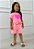 Conjunto Infantil Rosa Neon - Coração com Laço - Imagem 3
