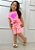 Conjunto Infantil Rosa Neon - Coração com Laço - Imagem 4