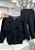Conjunto Infantil Moletom Bolinhas Preto com pompom - Imagem 3