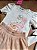 Conjunto Infantil Kukiê - Estampado cachorrinhas manga princesa - Imagem 4