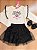 Conjunto Infantil Cinti - Saia Tule Com Glitter - Imagem 2