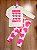 Conjunto Infantil Menina Blusa E Legging Corações Rosa Mundo Cinti - Imagem 3