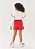 Conjunto Infantil Menina Blusa Babado E Short-Saia Vermelho Mundo Cinti - Imagem 4