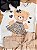 Conjunto de Blusa em Cotton e Shorts em Crepe Textura - Kukiê Infantil Menina - Imagem 3