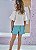 Conjunto de Blusa Boxy Over em Meia Malha e Short Saia Infantil Menina - Imagem 7