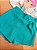 Conjunto de Blusa Boxy Over em Meia Malha e Short Saia Infantil Menina - Imagem 3