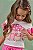 Conjunto Kukiê Infantil Menina - Blusa Boxy em Malha Fresh e Shorts em Malha Wave - Imagem 5