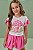 Conjunto Kukiê Infantil Menina - Blusa Boxy em Malha Fresh e Shorts em Malha Wave - Imagem 2
