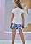 Conjunto de Blusa em Meia Malha e Shorts Saia Kukiê Infantil Menina - Imagem 6