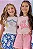 Conjunto de Blusa em Meia Malha e Shorts Saia Kukiê Infantil Menina - Imagem 4