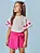 Conjunto Infantil Menina Cinti Verão com Shorts Saia - Imagem 2