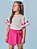 Conjunto Infantil Menina Cinti Verão com Shorts Saia - Imagem 6