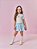 Conjunto Infantil Cinti Verão com Shorts Saia Azul e Blusa Branca Princess - Imagem 1