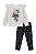 Conjunto de Blusão em Molecotton e Calça Legging - Kukiê Bebê Menina - Imagem 1