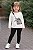 Conjunto Infantil Menina Estampado Bolsa Oncinha - Imagem 1