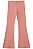 Calça Flare em Canelado Kukiê Infantil Menina Rose - Imagem 1