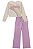 Conjunto de Blusa Boxy e Calça Wide Leg em Moletom - Kukiê Infantil Menina - Imagem 6