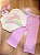 Conjunto de Blusa Boxy e Calça Wide Leg em Moletom - Kukiê Infantil Menina - Imagem 1