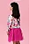 Vestido em Plush com saia em tule Mon Sucré Florido - Imagem 4