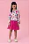 Vestido em Plush com saia em tule Mon Sucré Florido - Imagem 3