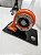 Expositor Turbina com relógio Porsche + Base de Vidro 10mm - Laranja - Imagem 1