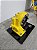 Expositor Turbina com relógio AMG + base de Vidro 10mm - Amarelo Brilho - Imagem 3