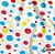Tnt Estampado Metro - Branco Com Bolinha Colorida Mista - Imagem 1