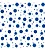 Tnt Estampado Metro - Branco com Bolinha Azul Mista - Imagem 1