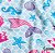 Tnt Estampado Metro - Sereia Azul - Imagem 1