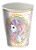 COPO PAPEL UNICORNIO 200 mL - 08 un - Imagem 1