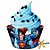 PORTA CUPCAKE SUPERMAN JUNCO - Imagem 1