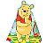 CHAPÉU ANIVER POOH C/ 8 REGINA - Imagem 1
