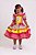 Vestido Junino Floral Com Detalhe Amarelo - Imagem 1