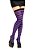 Meia Listrada 70 cm – Roxo e Preto - Imagem 1