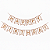 Faixa Happy Birthday Impressão Glitter – Ouro Rosé – 12x16 cm – 5 metros – 1 unidade - Imagem 1
