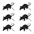Rato de Borracha Halloween 6 cm – 6 Unidades - Imagem 1