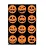 Adesivo Abóbora Halloween – Cartela com 24 Unidades - Imagem 1