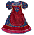 Vestido Junino Infantil Tamanho 12 ao 16 - Imagem 8